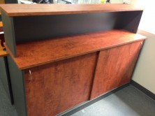 Ecotech Sliding Door Credenza. 1800 L X 900 H X 600 D With Hutch Unit